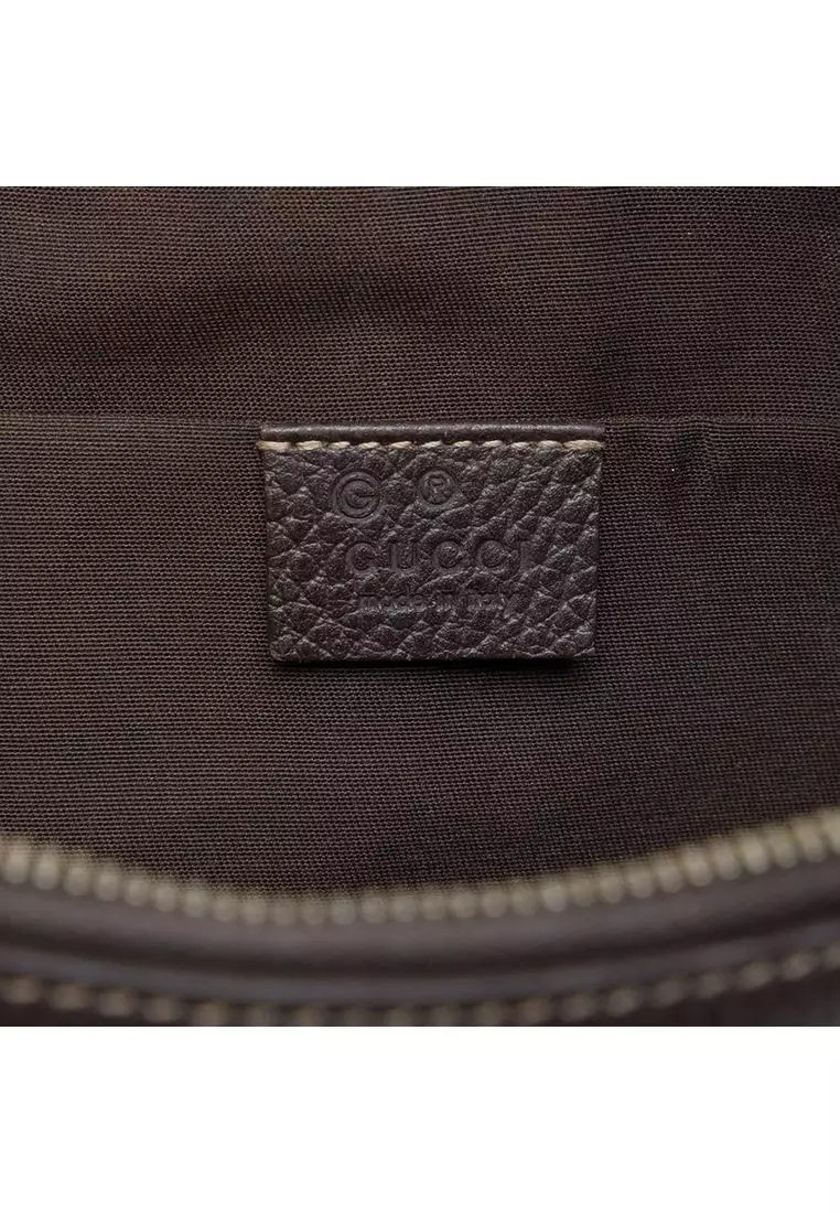 Pre-Loved Gucci Mini Gg Crystal Dome Satchel