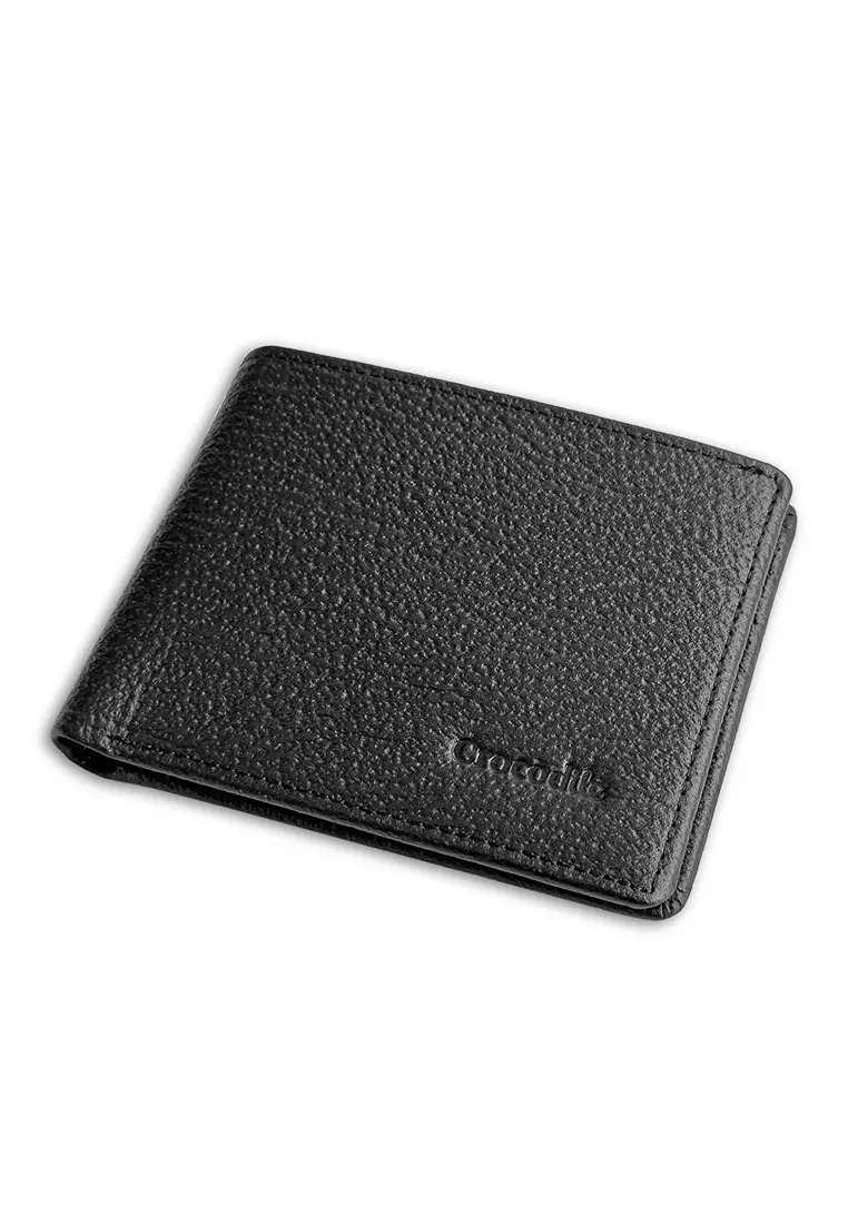 Crocodile H984BY Dompet Bi-fold Wallet Leather Kulit - Black