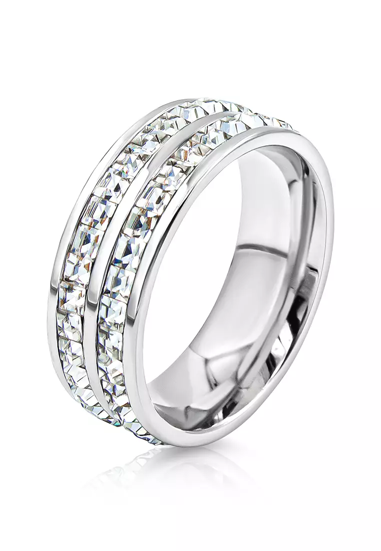 Buy SO SEOUL SO SEOUL Allista Classic Double Band Two Row Emerald