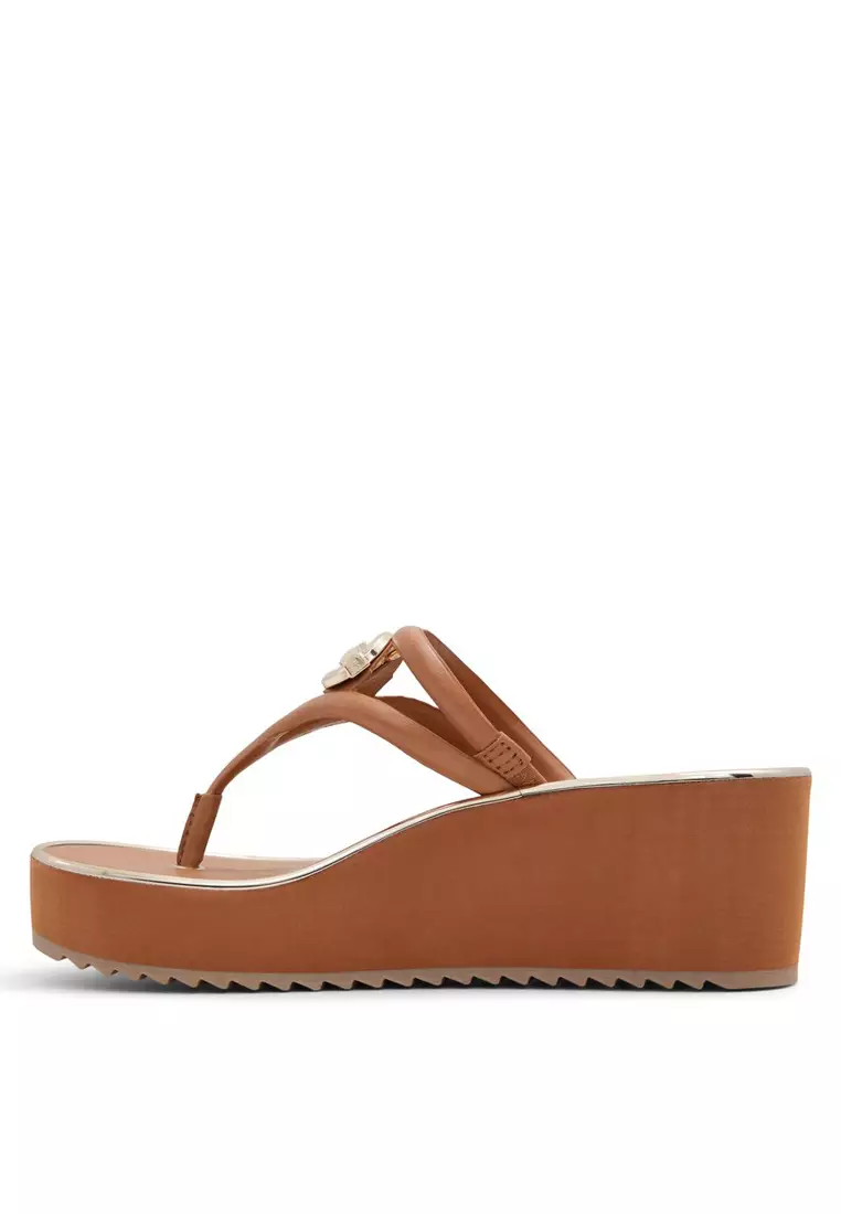 Albobrenna T-Strap Wedge Sandals