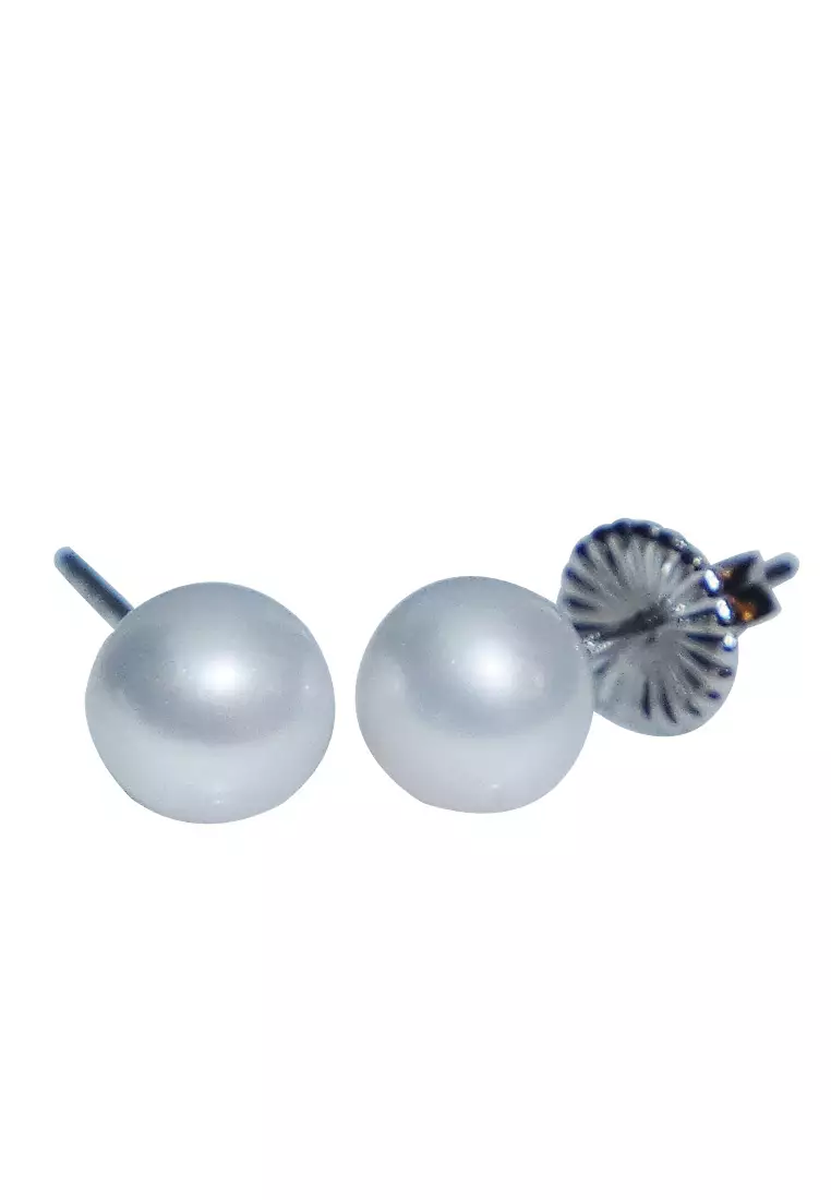 [SPECIAL] LITZ 925 Silver Natural Pearl Earrings