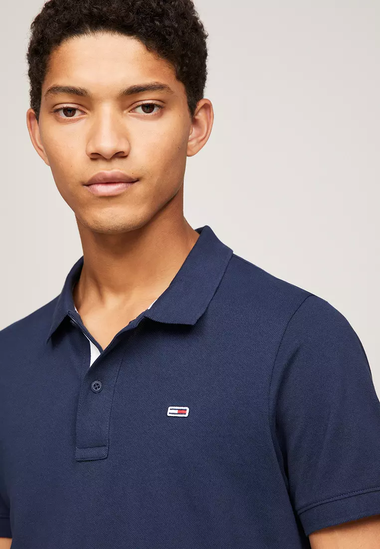 Pure Cotton Slim Fit Polo Shirt - Tommy Jeans
