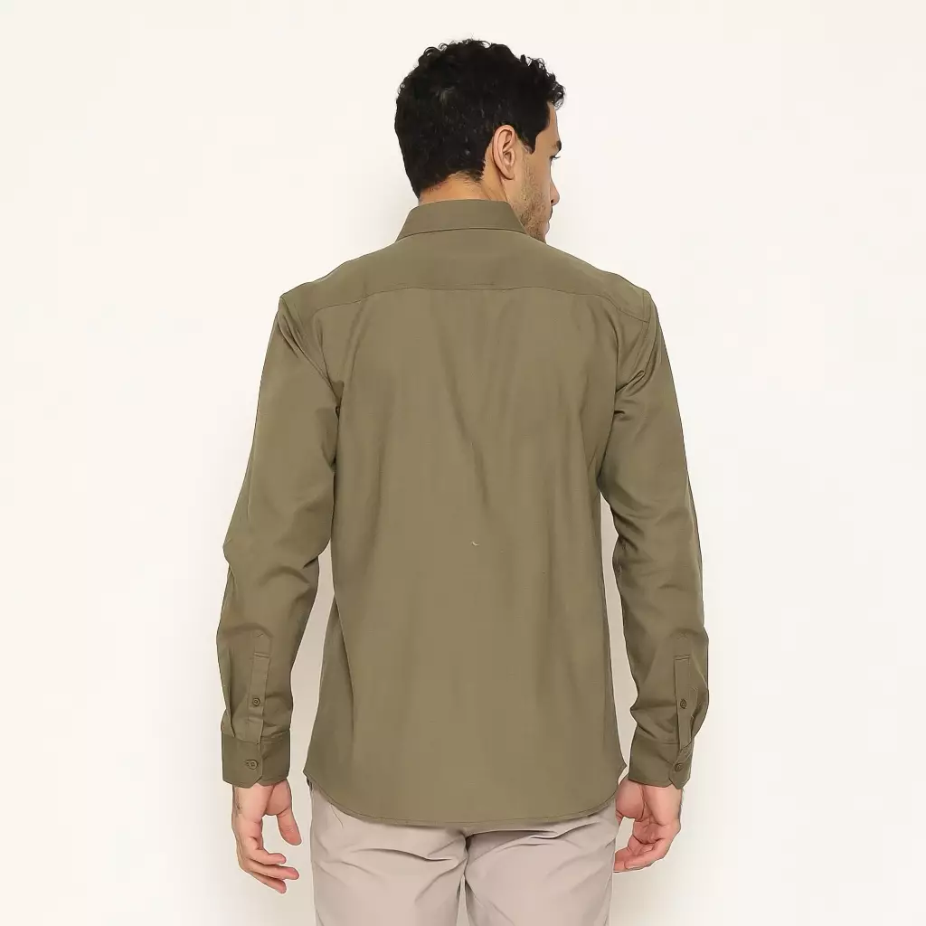 AMK Kemeja Pria Lengan Panjang SHS MASAHIRO L/S Premiere Solid Olive