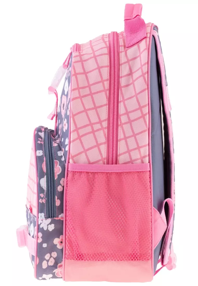 All Over Print Backpack with Lunch Bag for Kids AOP Charcoal Flower