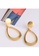 A-Excellence gold Abstract Open Design Golden Texture Earrings ABA66AC3E4932EGS_5