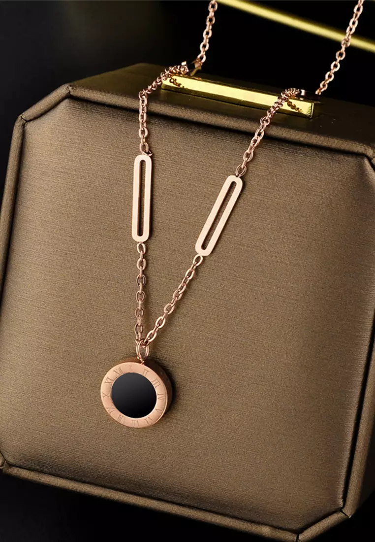 Kalung Wanita Titanium Asli Anti Karat Perhiasan Wanita Necklace