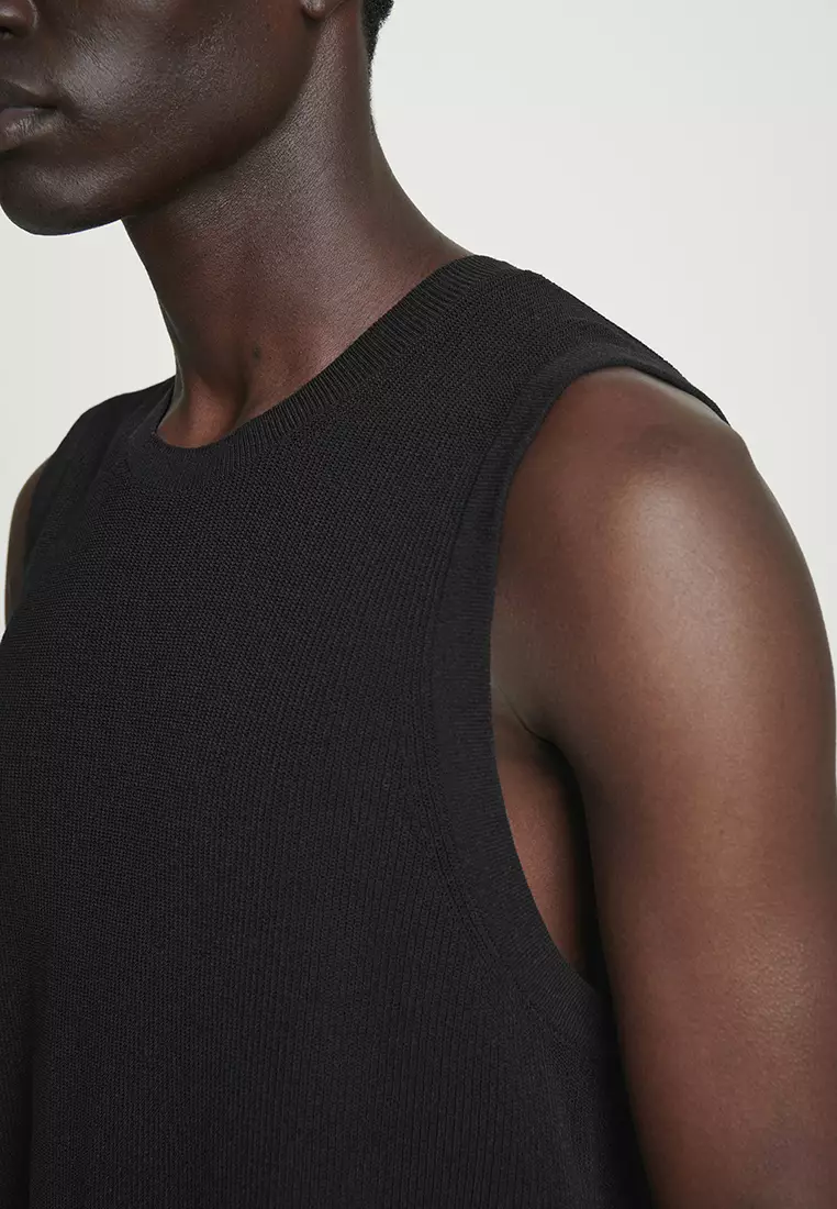 【最終値下げ！】　ikkuna knitted vest TEXTURED KNIT VEST LIMITED EDITION - Black | ZARA United States