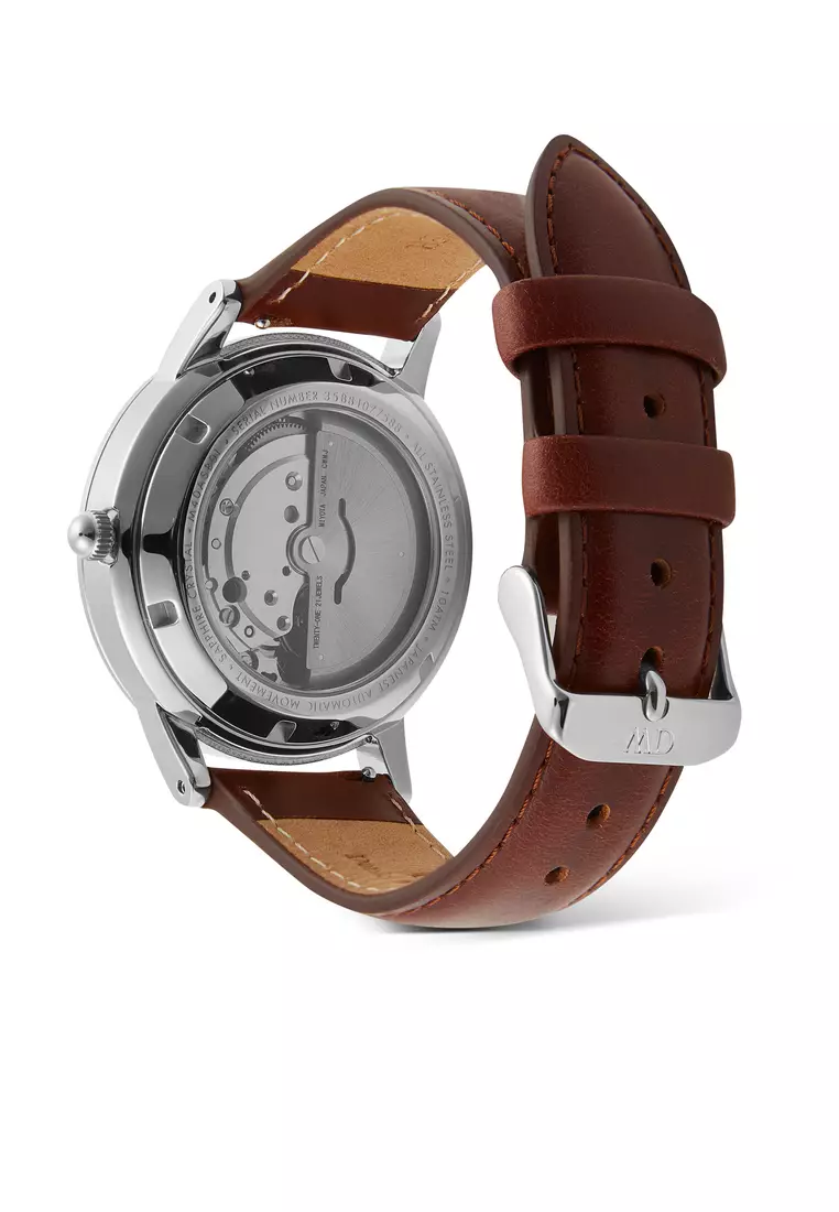 Iconic Automatic 40mm St Mawes Silver Arctic  - Enamel Dial - Men Watch Automatic movement watch DW Official Authentic Original jam tanggan lelaki DW jam tangan