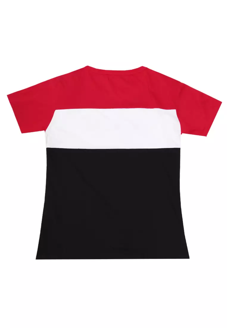 Nade FT013W s/s Kaos Wanita Lds Nade Rb red-wh-nv