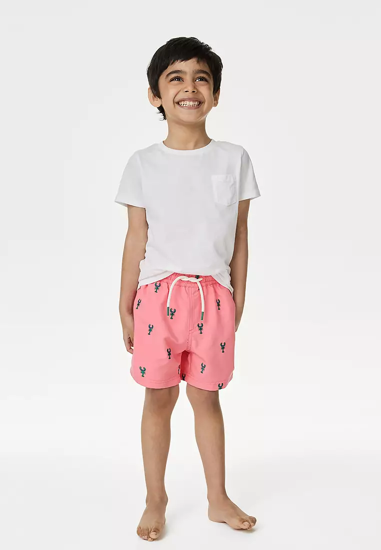 Embroidered Swim Shorts