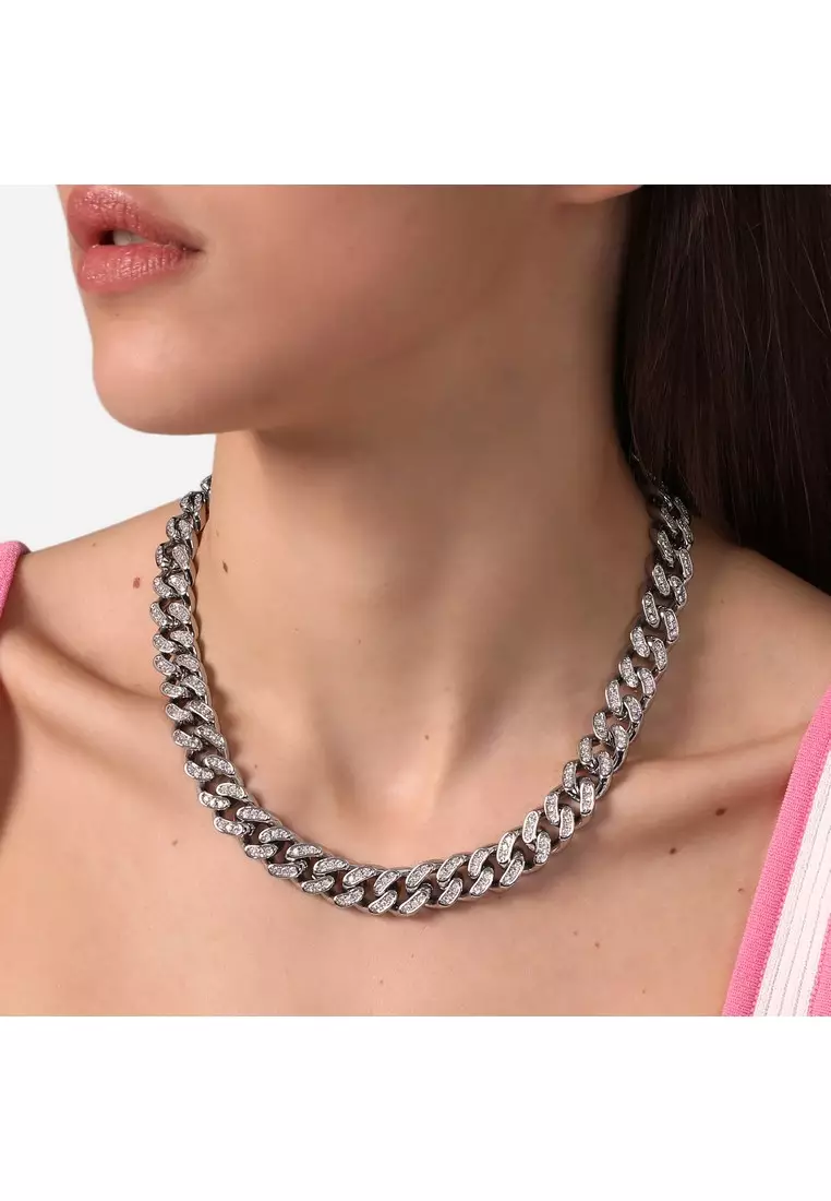 Chiara Ferragni Chain 38+7cm Women's Silver Necklace J19AUW01