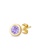 Aquae Jewels yellow Earrings My BirthStone, 18K Gold - Yellow Gold,Amethyst 90ED6AC8C9AD69GS_3
