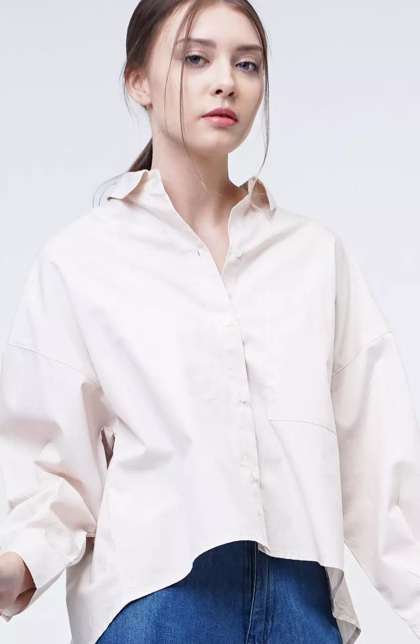 Kemeja Wanita Leslie Ecru Cream