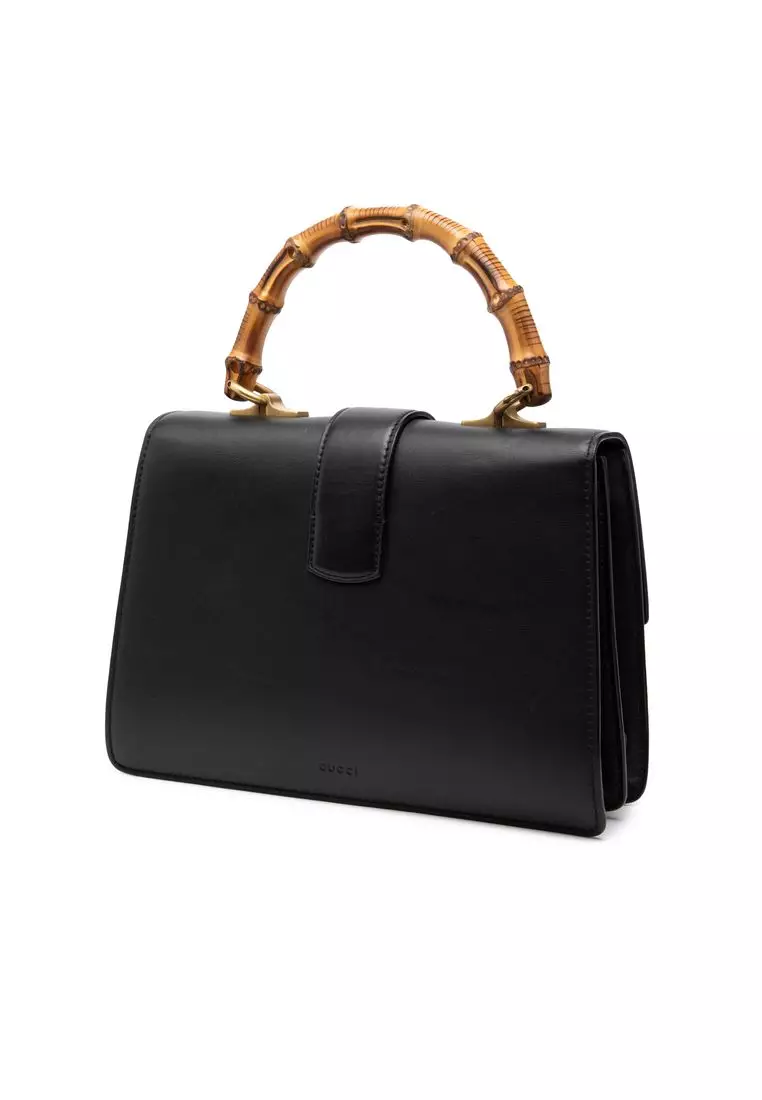 Pre-Loved Gucci Medium Calfskin Bamboo Dionysus Web Satchel
