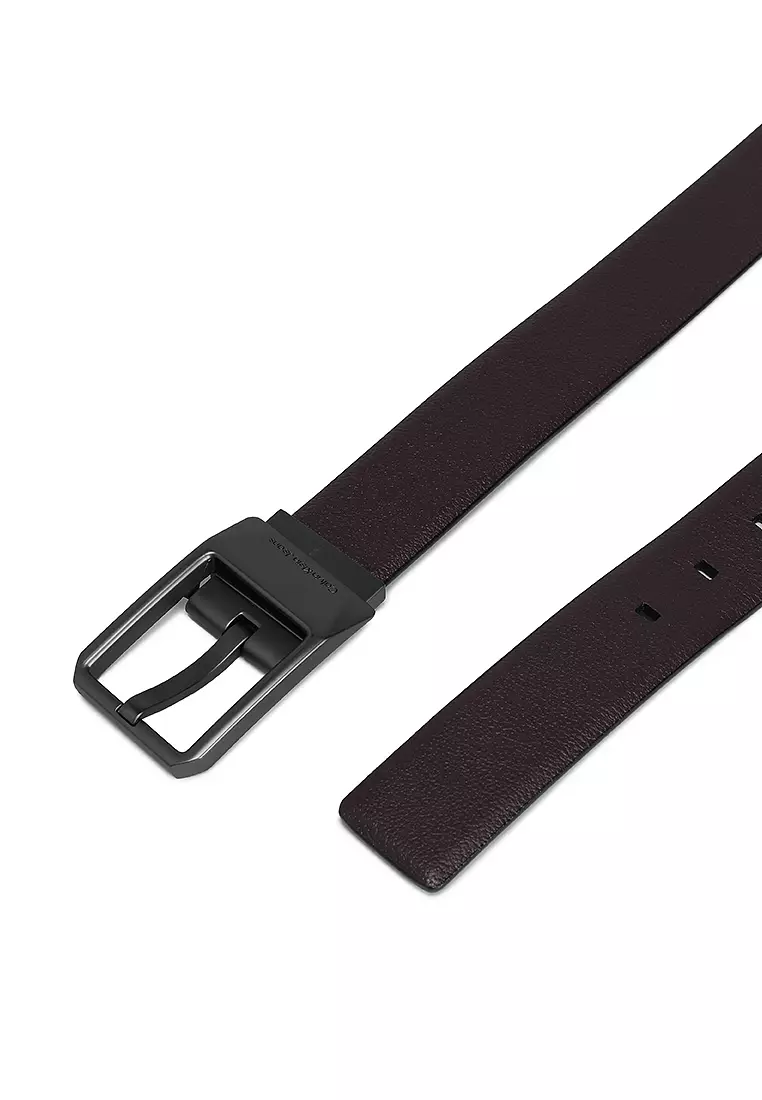 Faceted Buckle Reversible Belt 35mm - Calvin Klein Accessories