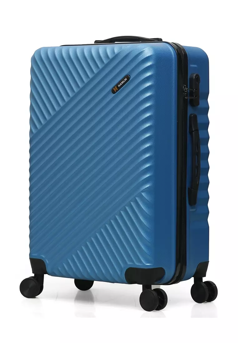 Austin Koper Unisex Size 24 Inch Travel Bag Large Compartment Material Fiber ABS ORIGINAL - Light Blue