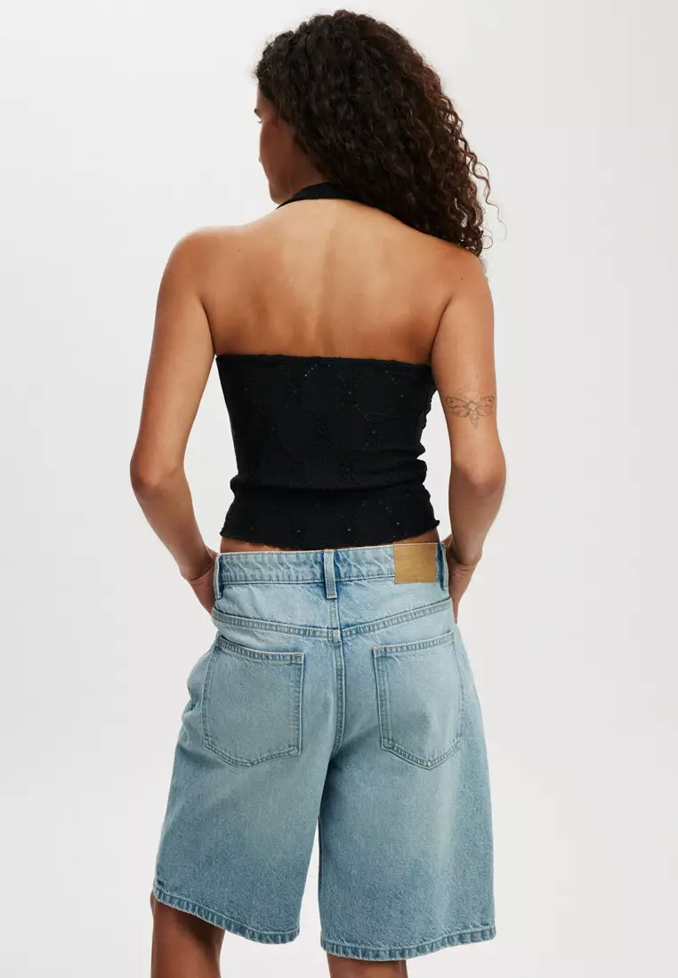 Kaia Textured Halter Top