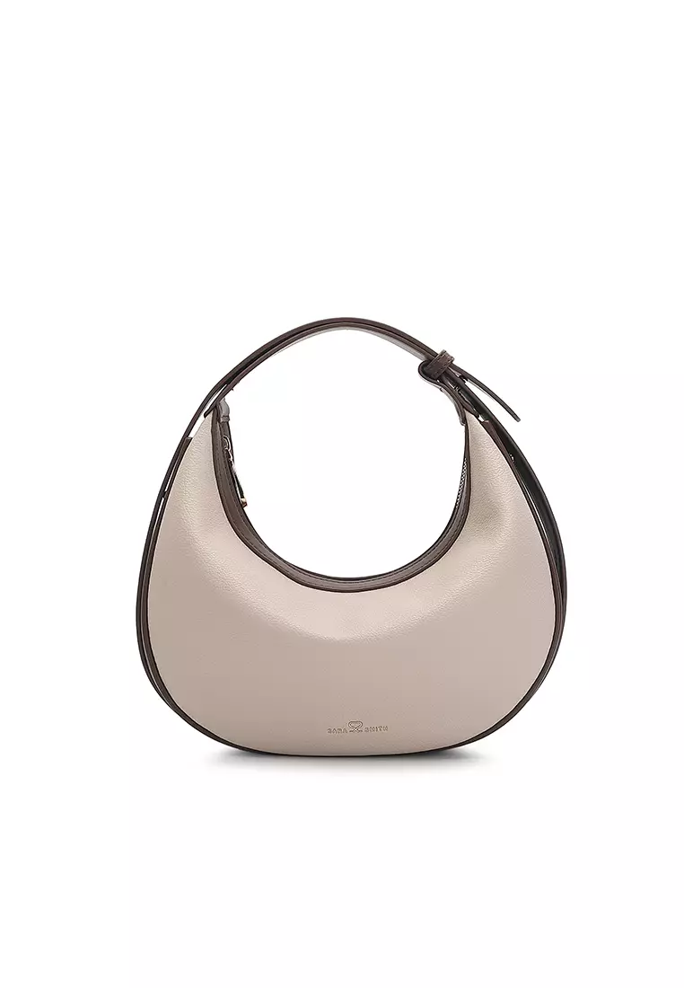 Women's Shoulder Bag / Sling Bag / Crossbody Bag (單肩包 / 斜孭袋) - 米黃色 / 棕色