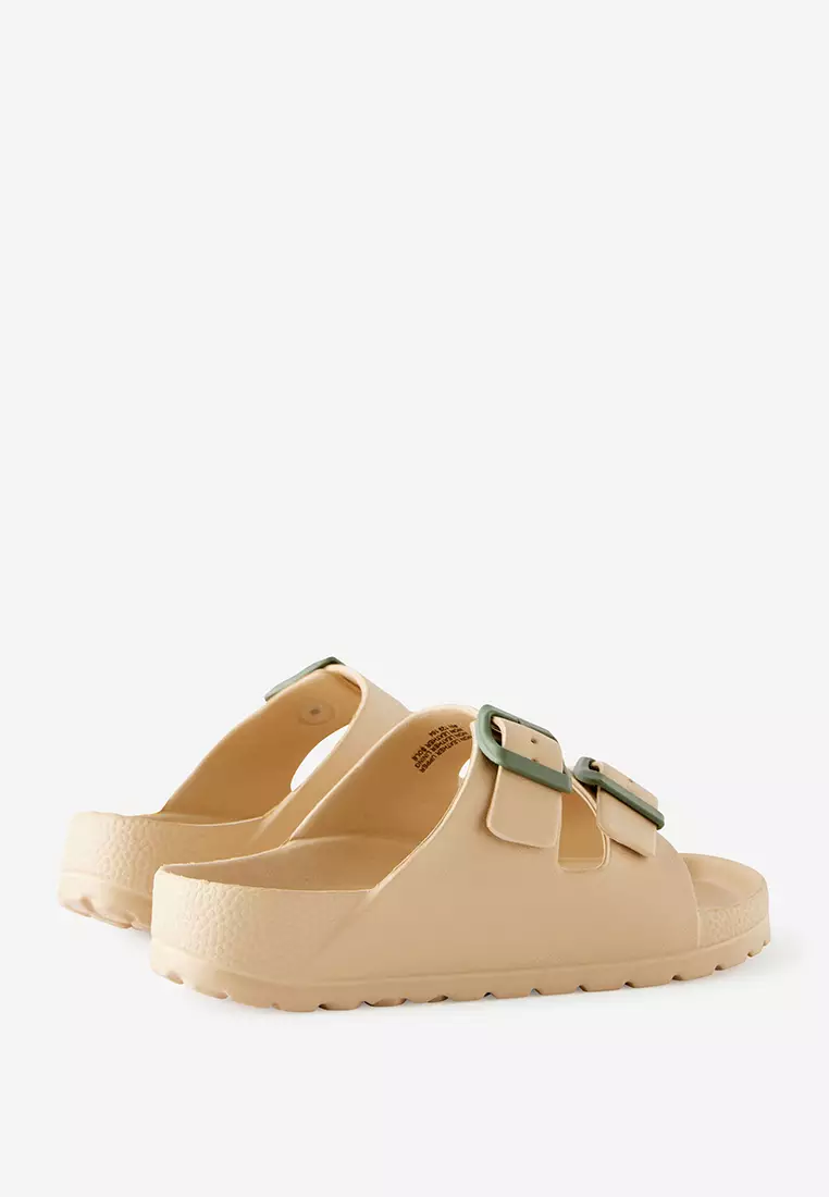 Twin Strap Slide Sandals