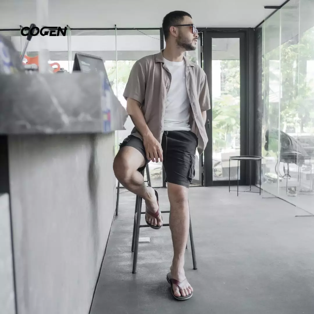 Sandal Pria Cogen MRK Series - Maroon