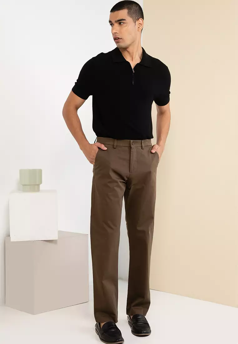 Premium Sateen Straight Chinos