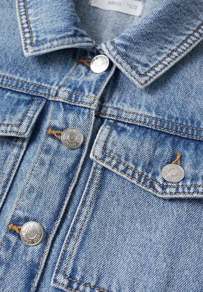 Buy MANGO KIDS Teens Crop Denim Jacket 2024 Online ZALORA