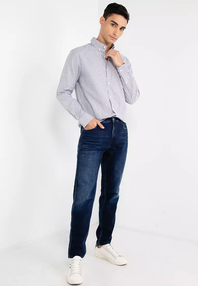 REPLAY RELAXED TAPERED FIT SANDOT JEANS