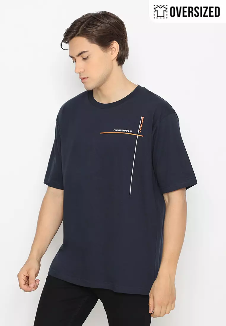 RBJ T-Shirt Cotton Oversized Pria 2079330061