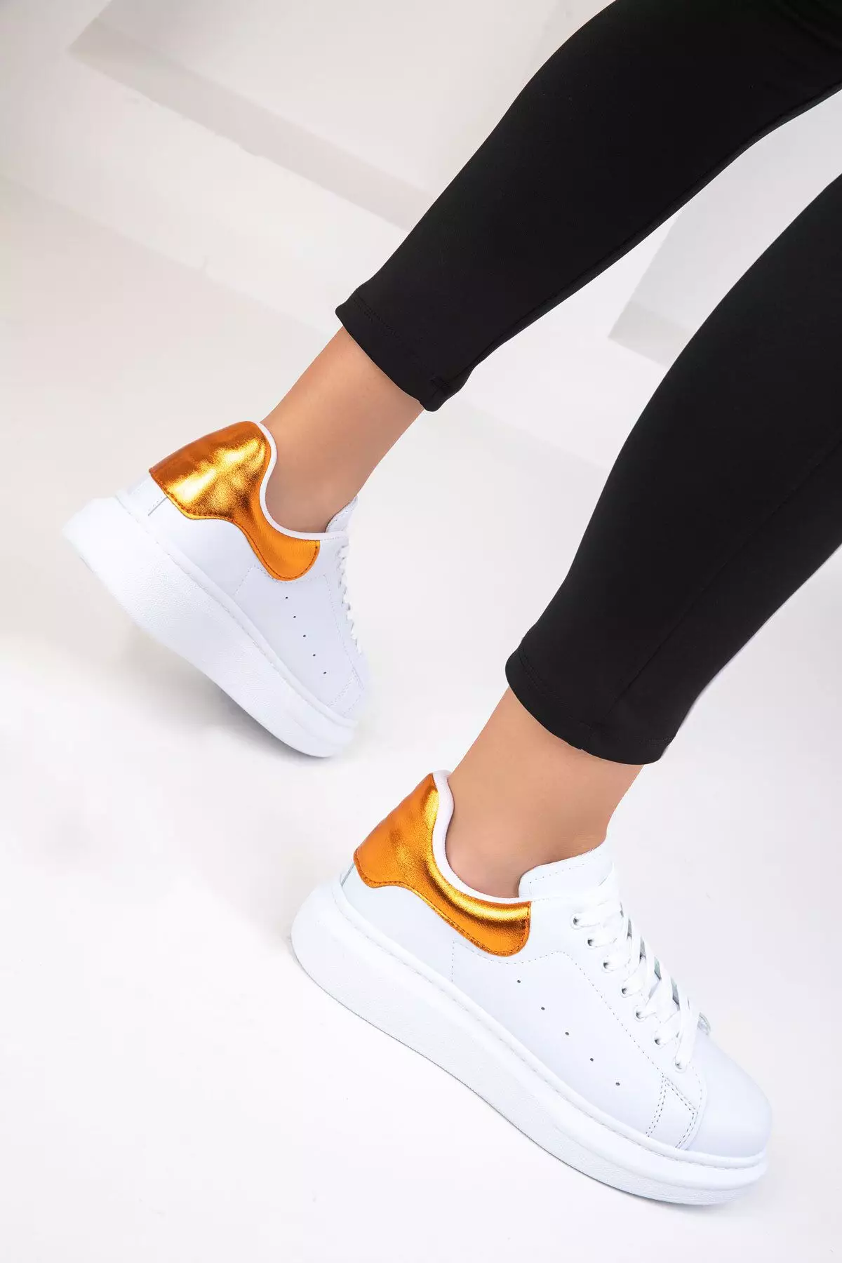 Leather-Look Sneakers