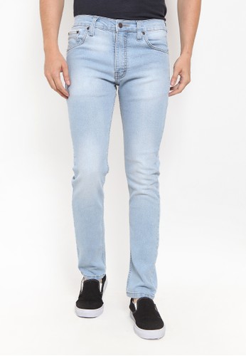 Jual Hemmeh Hemmeh Pensil Skinny Fit Denim Trousers Semi White Original Zalora Indonesia