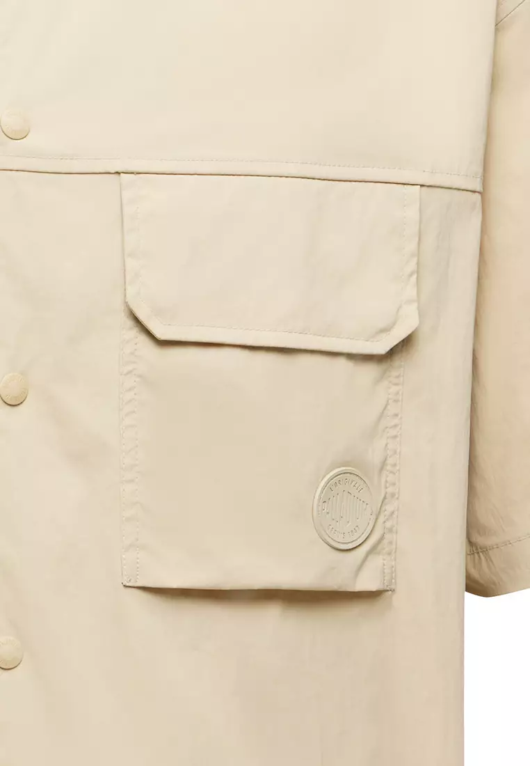 男裝落肩短袖裇衫