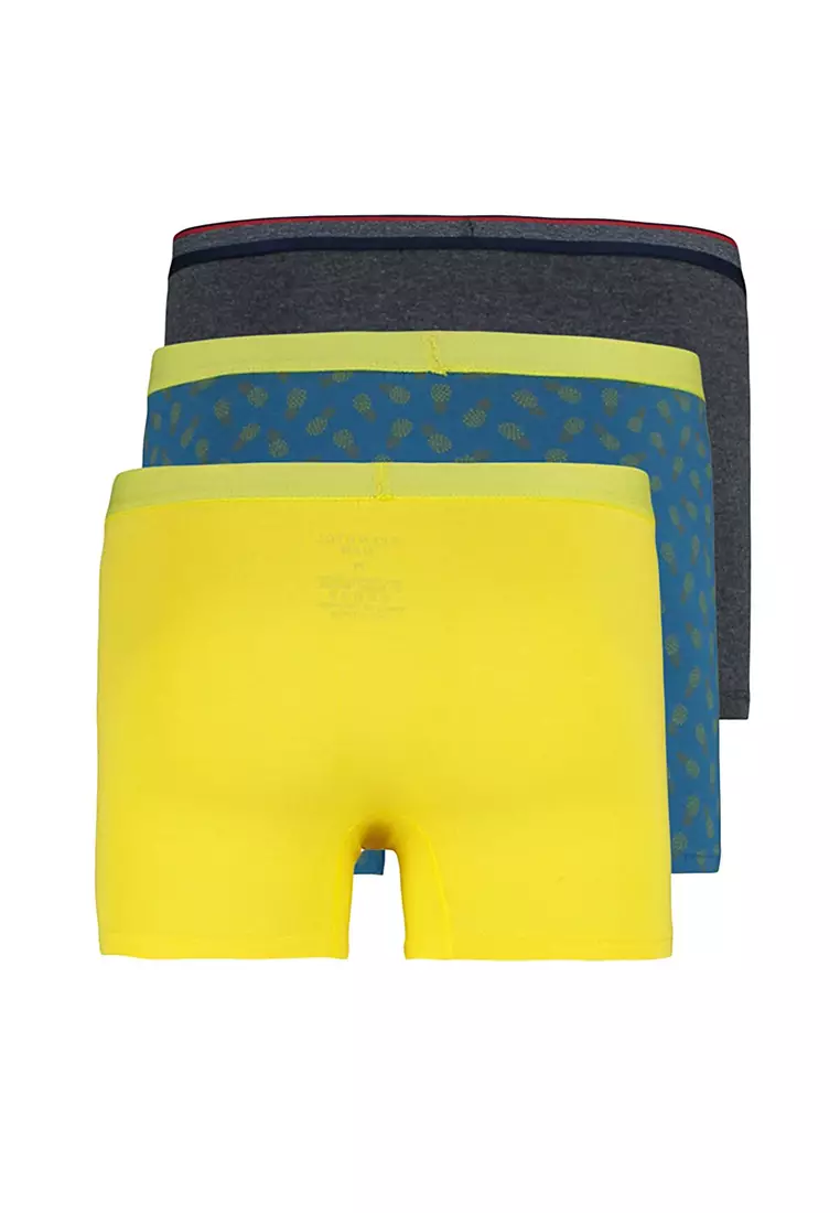 BENCH Boxer Shorts - Blue - Plain - Trendyol