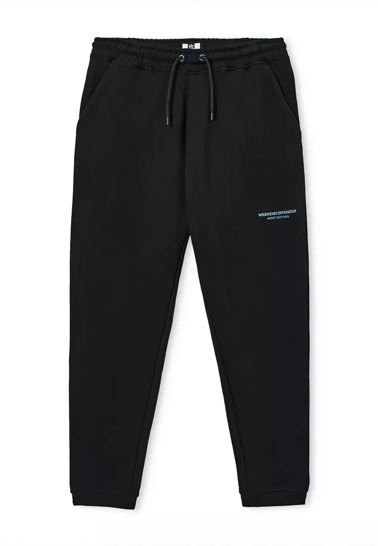MENS BLACK/BLUE SHADOW SANTANA WOAN JOG PANT