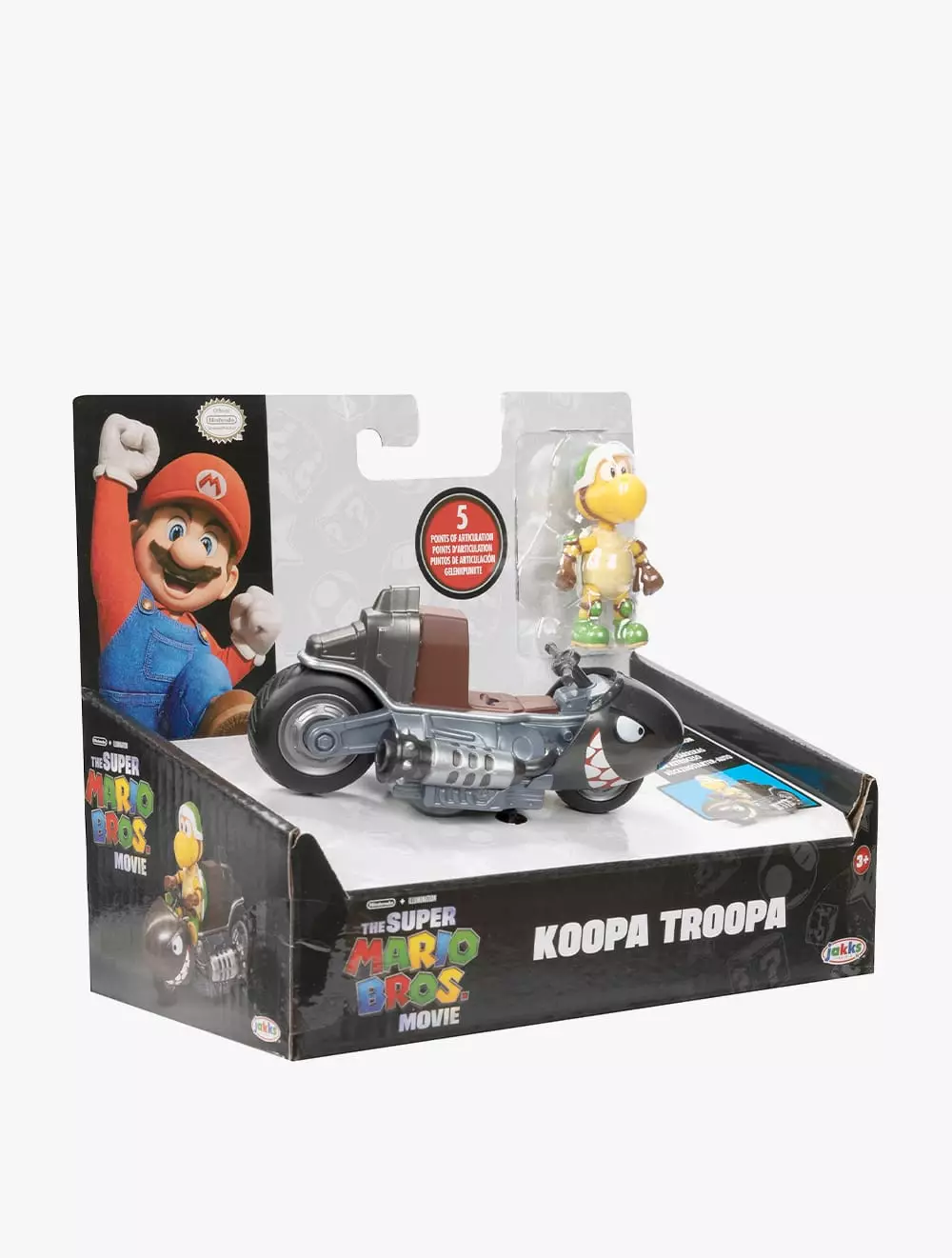The Super Mario Bros Movie 2.5” Figure with Pull Back Racer – Koopa Troopa - NTM41771I - multi