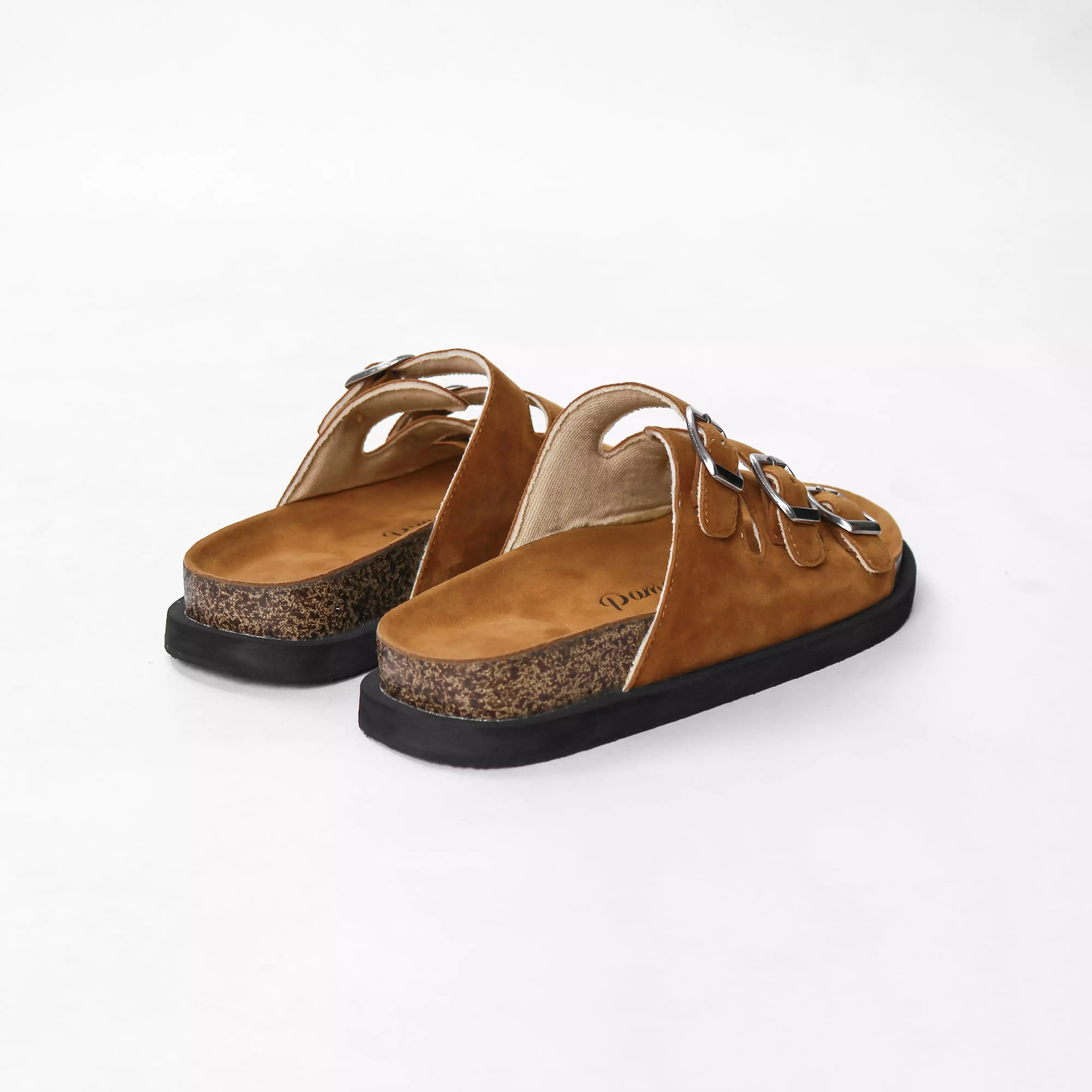 Pamole - Sandal Wanita Kekinian Sandal Flat Wanita Sendal Wanita - Lava Series - Coklat