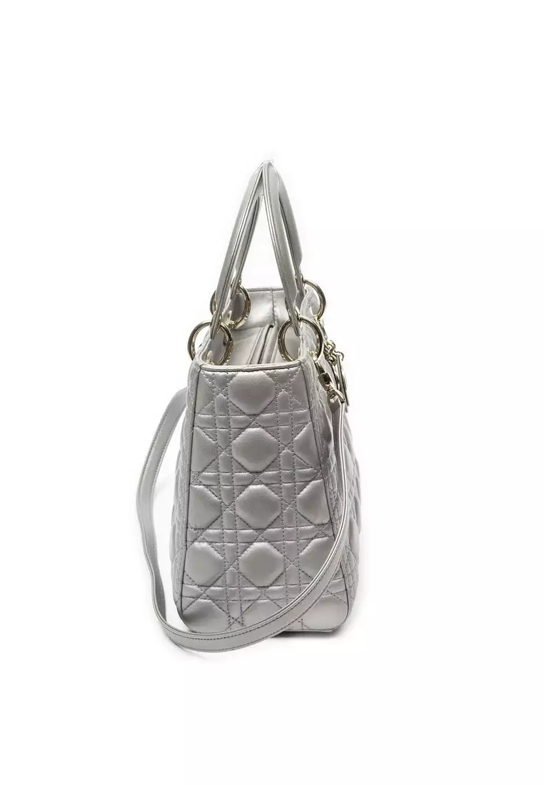 Pre-Loved Medium Lady Dior Zip