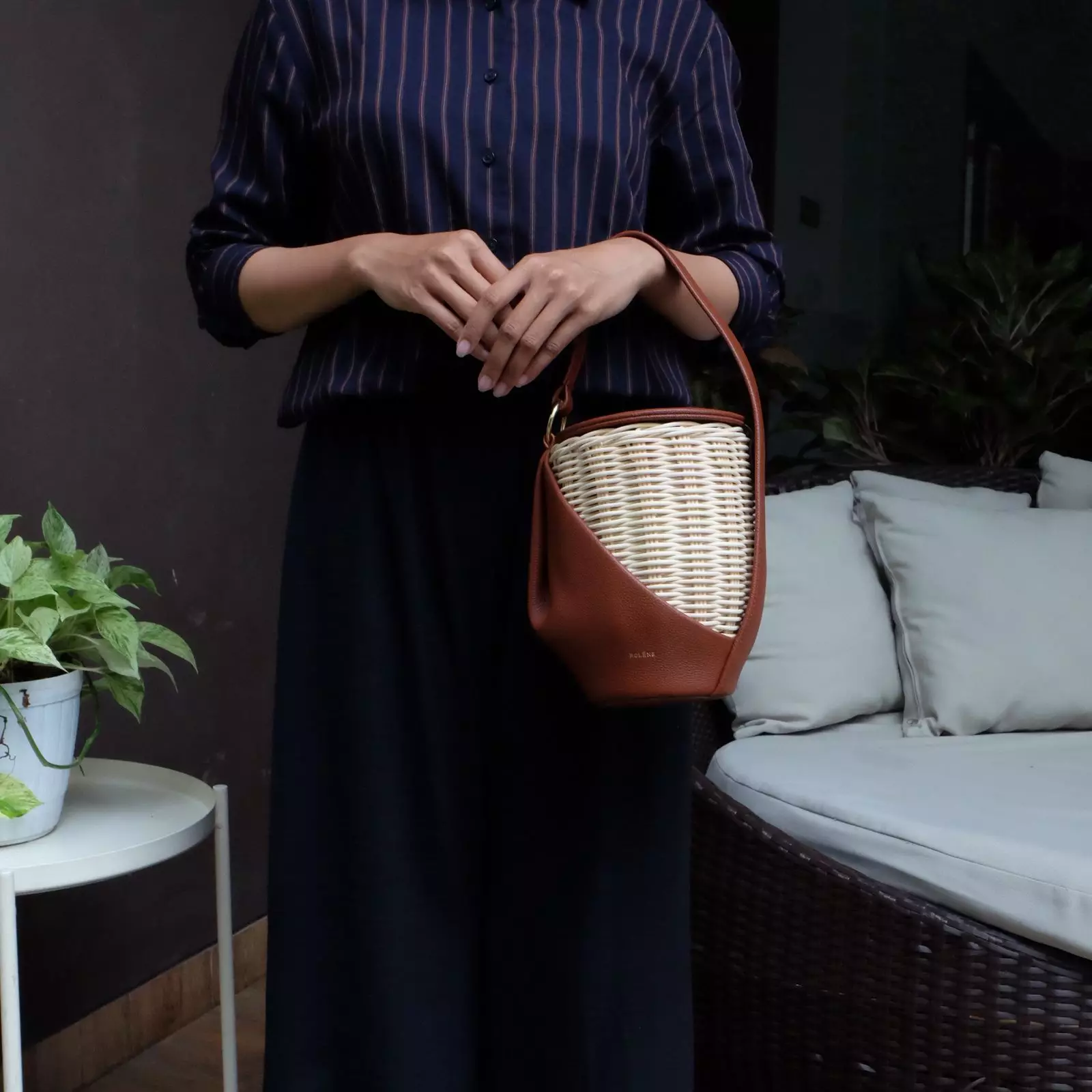 Yke Cognag Grained Leather