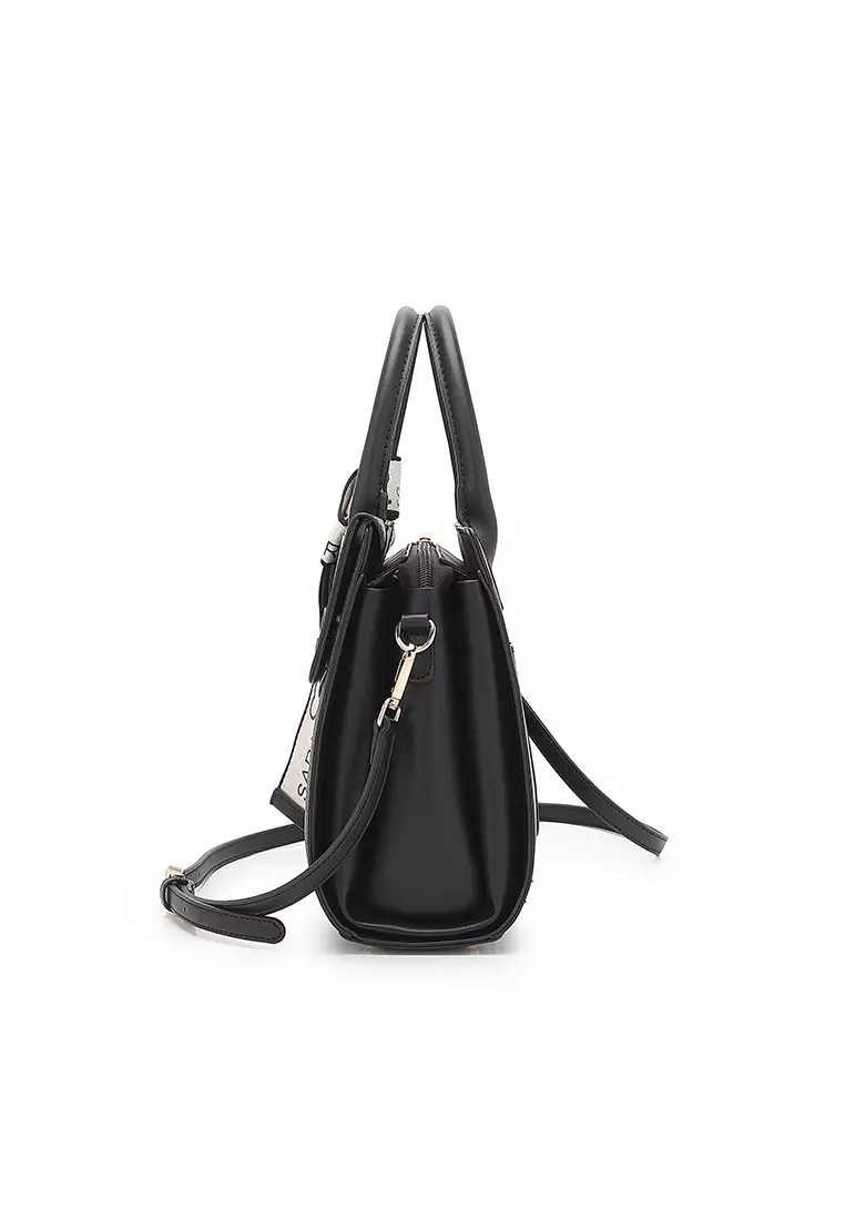 Women's Top Handle Bag / Sling Bag / Crossbody Bag (Tas Selempang / Tas Tangan) - Hitam