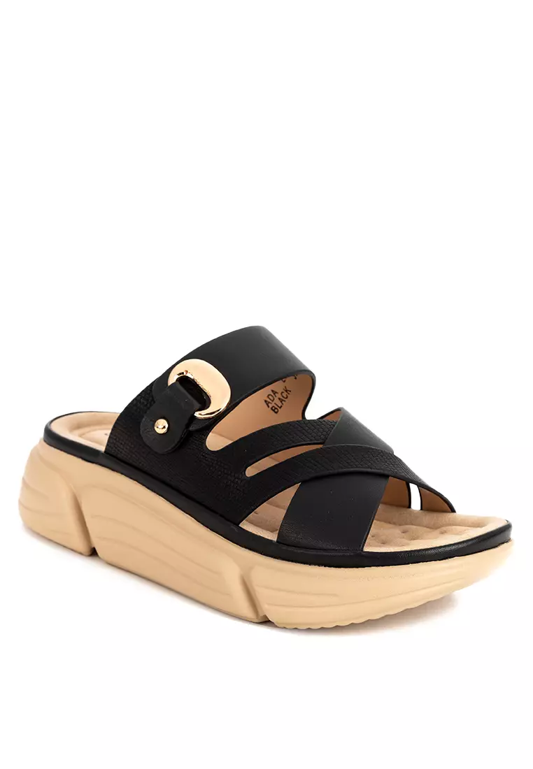 Discount on UNLISTED  shoes - SKU: ADA WEDGE SLIDES SOFTAWALK