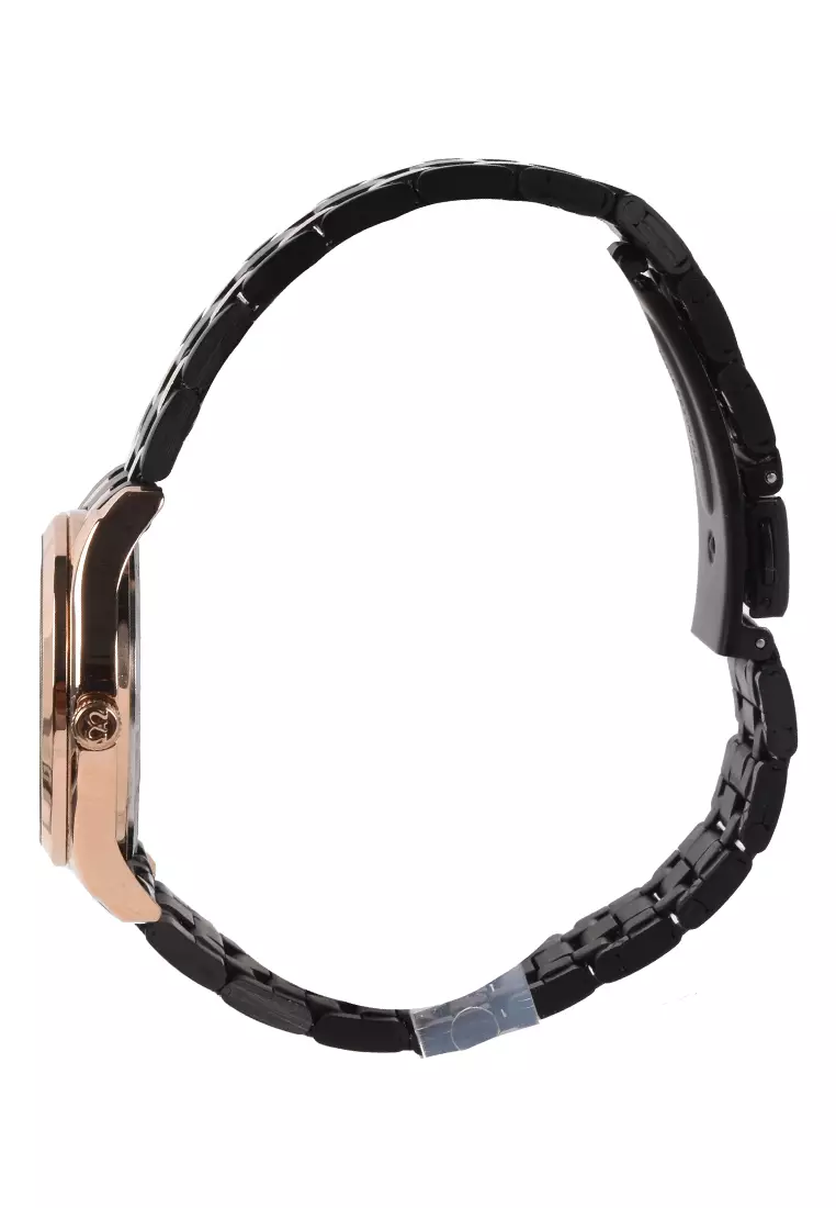 Mirage - Jam Tangan Wanita - Rosegold - Black Stainless Steel Bracelet - 8754L-B