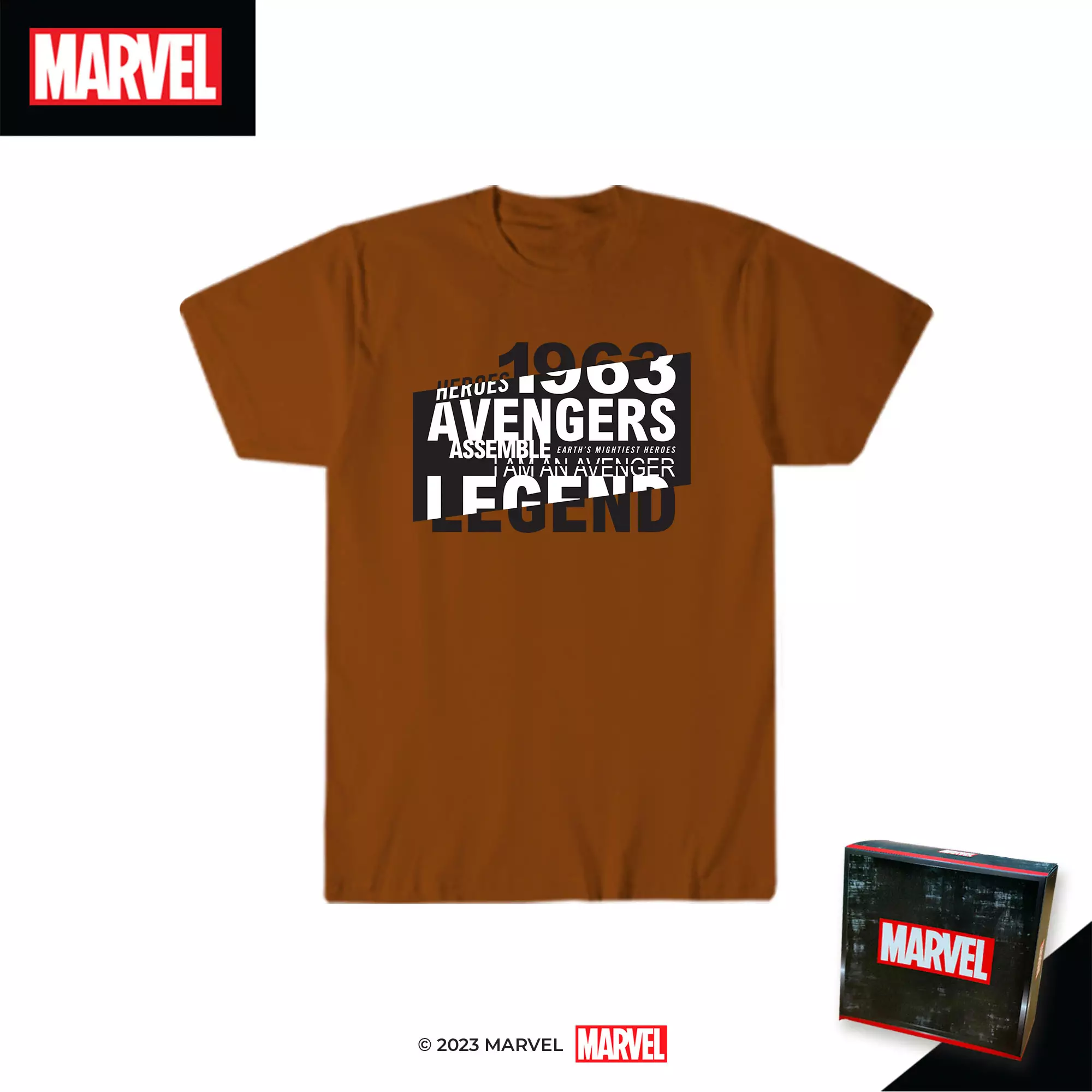 Jual Custom.id Marvel Tshirt Dewasa Marvel Avengers Logo MTR1 Original