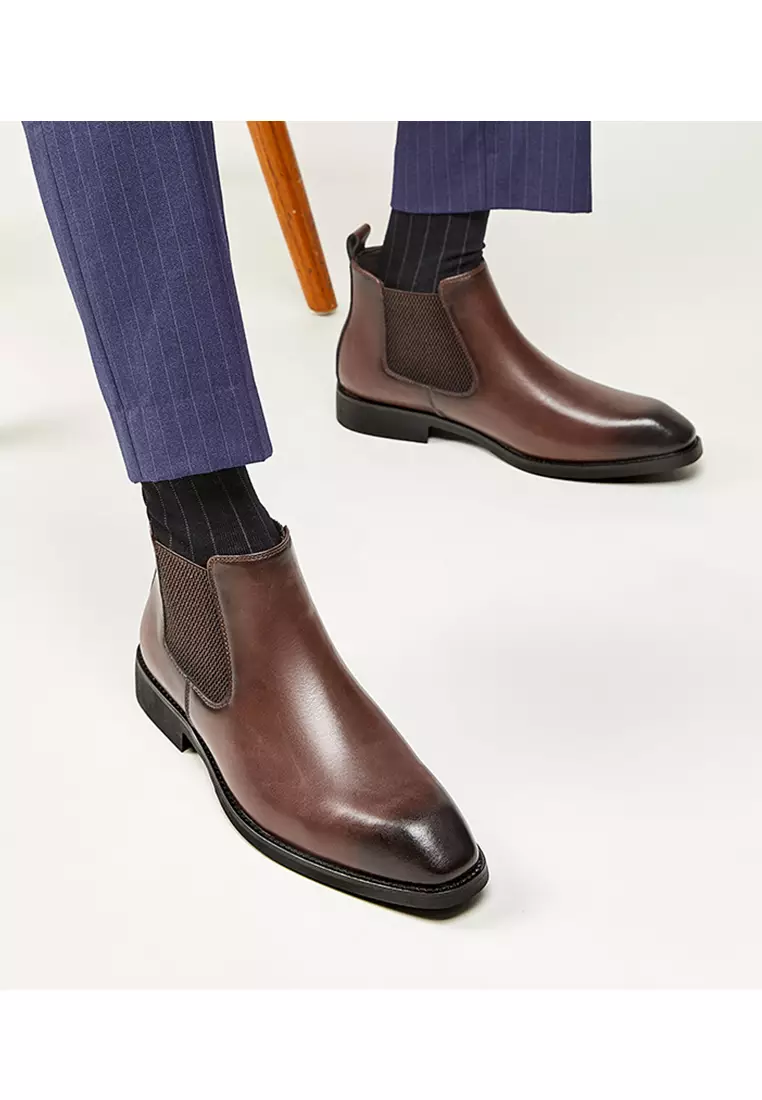 Business Leather Chelsea Boot KB25M01