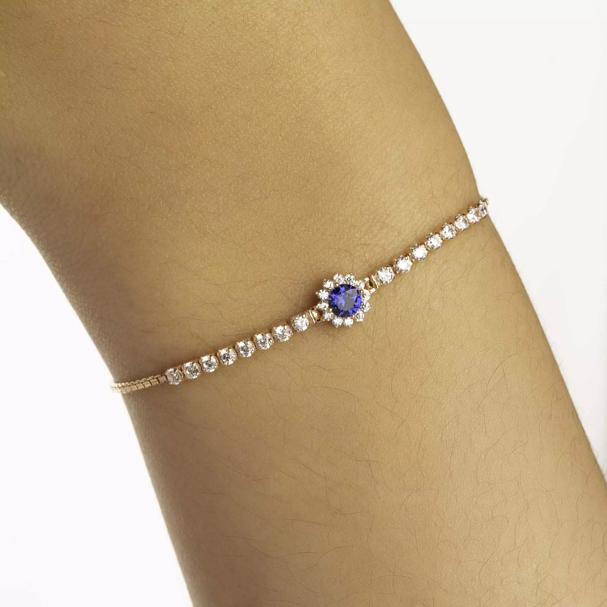 Gelang  Serut Emas 7k - Laina Gold Bracelet - Moonveil Collection - Juene Jewelry