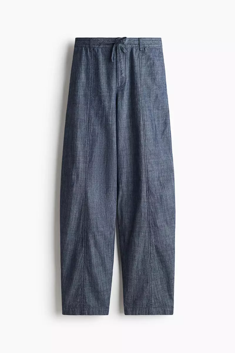 Baggy cotton trousers