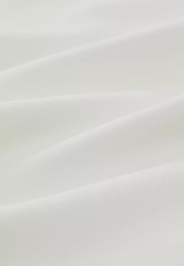 White Asymmetrical Shoulder-to-Shoulder Top