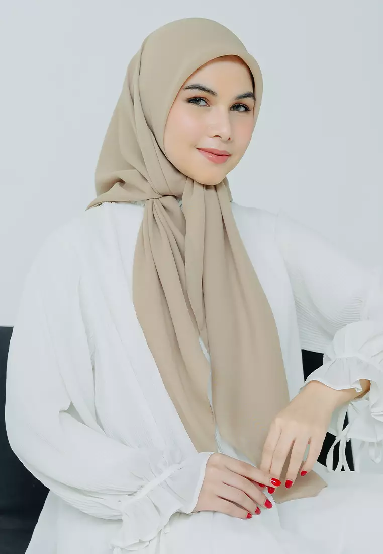 Polly Cotton (Hijab Segiempat Bella Square) Oat