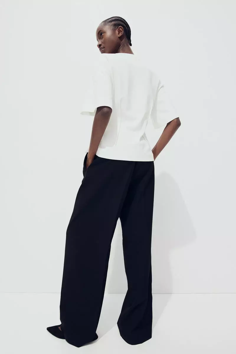 Tailored drawstring trousers