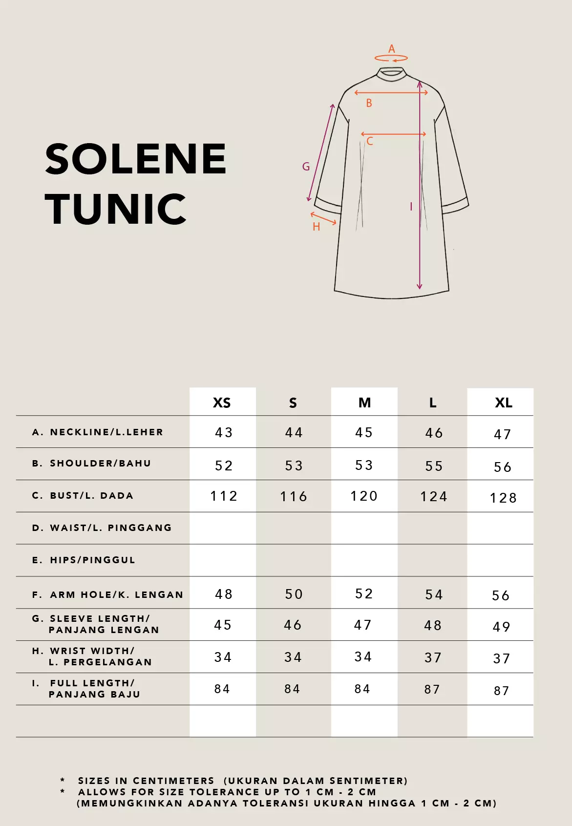 Kami Solene Loose Tunic Beige