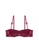 ZITIQUE red Young Girls' Cute Thin Demi-cup Lingerie Set (Bra And Underwear)  - Wine Red B61ACUS1039961GS_2