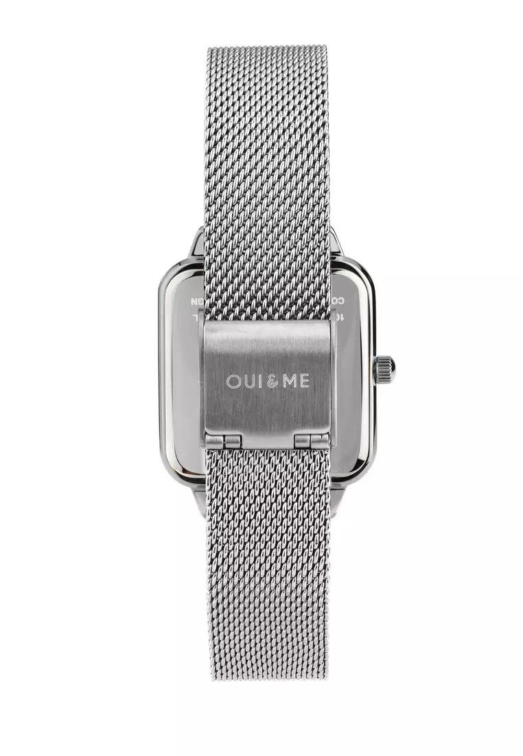 [Sustainable Watch] Oui & Me Harmonie 36.2x27.5mm Rectangular Case Women's Metal Band Quartz Watch ME010385